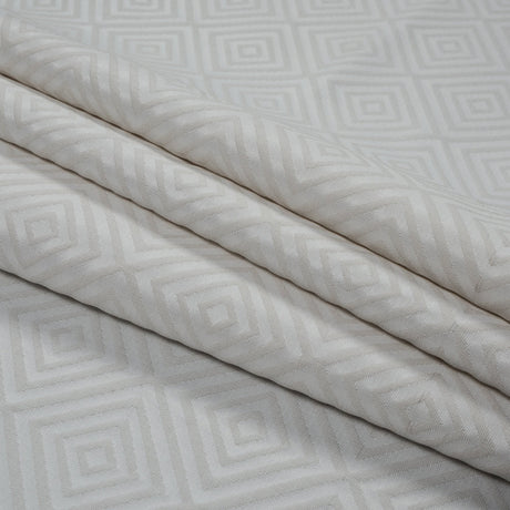 Off-White Diamond Patterned Jacquard