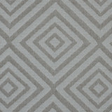 Beige and White Diamond Patterned Jacquard
