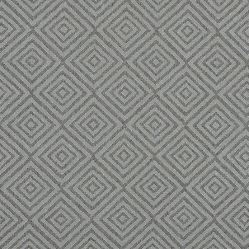 Beige and White Diamond Patterned Jacquard