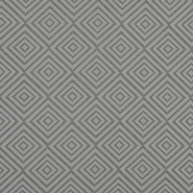 Beige and White Diamond Patterned Jacquard