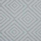 Gray and Off-White Diamond Patterned Jacquard