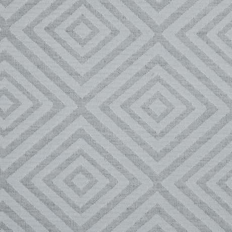 Gray and Off-White Diamond Patterned Jacquard