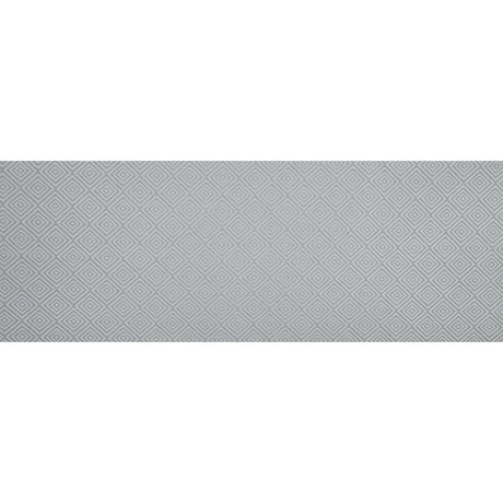 Gray and Off-White Diamond Patterned Jacquard