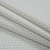 White and Gray Diamond Patterned Jacquard