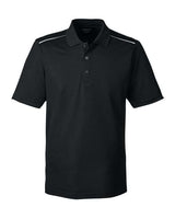 CORE365 Men's Radiant Performance Piqué Polo with Reflective Piping