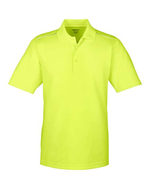 CORE365 Men's Radiant Performance Piqué Polo with Reflective Piping