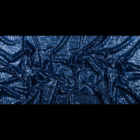 Mesh with Baby Sequins - Navy - Mariah Collection