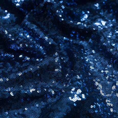 Mesh with Baby Sequins - Navy - Mariah Collection