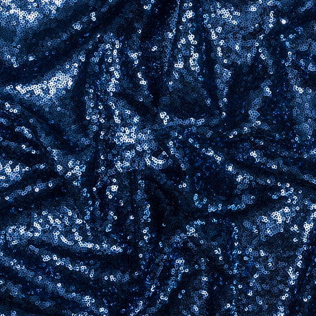 Mesh with Baby Sequins - Navy - Mariah Collection
