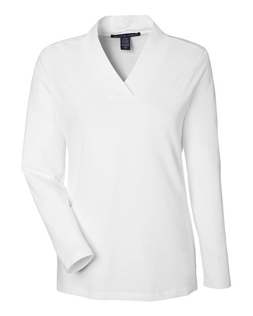 Devon & Jones Women's Raleigh Shawl Collar Knit Top