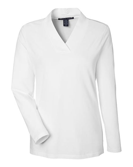 Devon & Jones Women's Raleigh Shawl Collar Knit Top