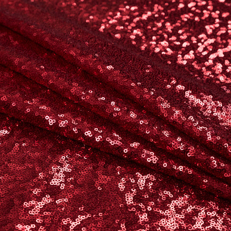 Mesh with Baby Sequins - Red - Mariah Collection