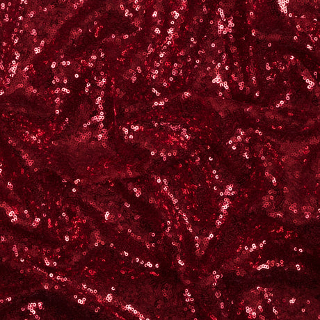 Mesh with Baby Sequins - Red - Mariah Collection