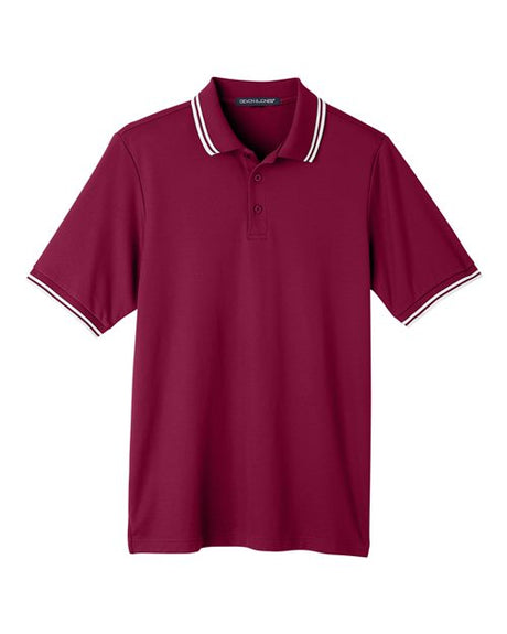 Devon & Jones Men's CrownLux Performance Plaited Tipped Polo