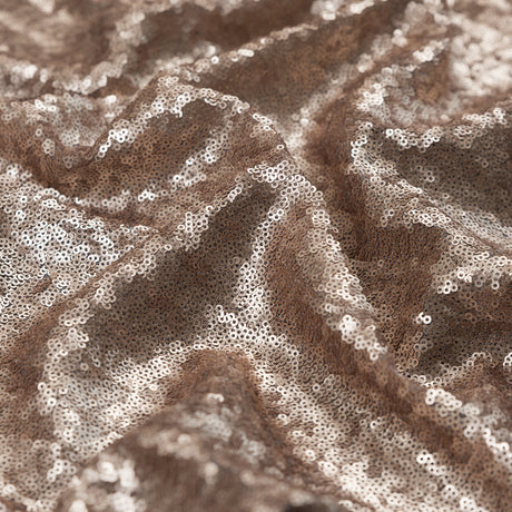 Mariah Champagne Baby Sequins on Mesh