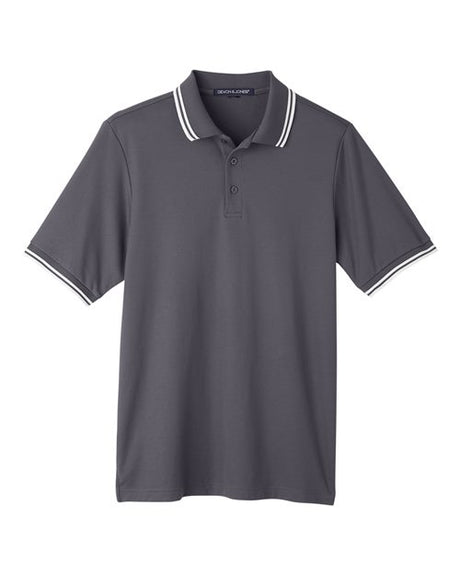 Devon & Jones Men's CrownLux Performance Plaited Tipped Polo