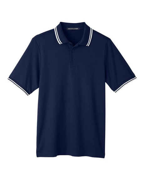 Devon & Jones Men's CrownLux Performance Plaited Tipped Polo