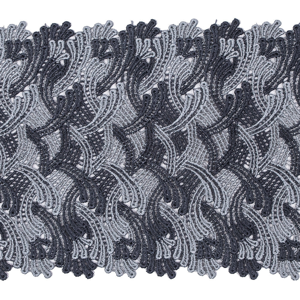 Pavement Gray Venise Lace Trim - 6"