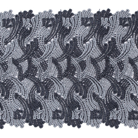 Pavement Gray Venise Lace Trim - 6"