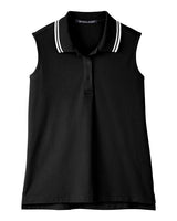 Women's CrownLux Performance Plaited Tipped Sleeveless Polo