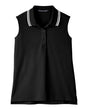 Women's CrownLux Performance Plaited Tipped Sleeveless Polo