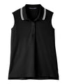 Women's CrownLux Performance Plaited Tipped Sleeveless Polo