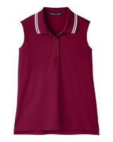 Women's CrownLux Performance Plaited Tipped Sleeveless Polo