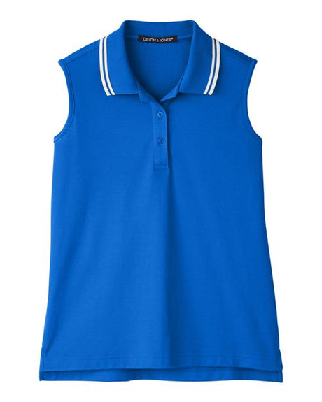 Women's CrownLux Performance Plaited Tipped Sleeveless Polo