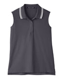 Women's CrownLux Performance Plaited Tipped Sleeveless Polo