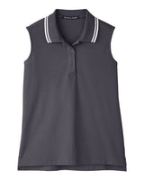 Women's CrownLux Performance Plaited Tipped Sleeveless Polo