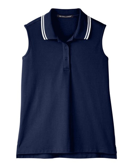 Women's CrownLux Performance Plaited Tipped Sleeveless Polo