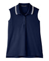 Women's CrownLux Performance Plaited Tipped Sleeveless Polo
