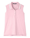 Women's CrownLux Performance Plaited Tipped Sleeveless Polo