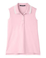 Women's CrownLux Performance Plaited Tipped Sleeveless Polo
