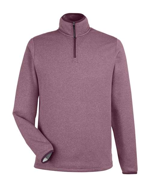 CORE365 Men's Venture Heathered Stripe Quarter-Zip Pullover