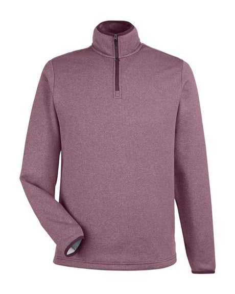 CORE365 Men's Venture Heathered Stripe Quarter-Zip Pullover