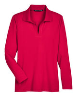 Devon & Jones Women's CrownLux Performance Plaited Long Sleeve Polo