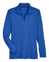 Devon & Jones Women's CrownLux Performance Plaited Long Sleeve Polo