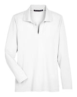 Devon & Jones Women's CrownLux Performance Plaited Long Sleeve Polo