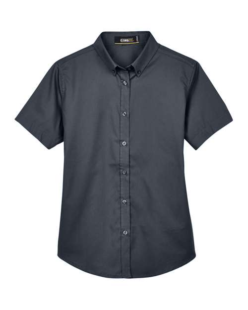 CORE365 Women's Optimum Short Sleeve Twill Shirt