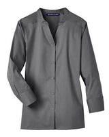 Devon & Jones Women's Crown Collection Stretch Broadcloth Three-Quarter Sleeve Blouse