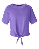 Devon & Jones Women's Perfect Fit Tie Front Blouse