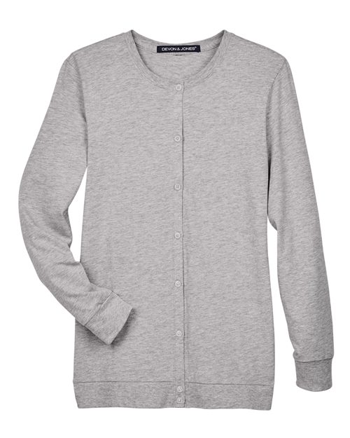 Devon & Jones Women's Perfect Fit Ribbon Cardigan