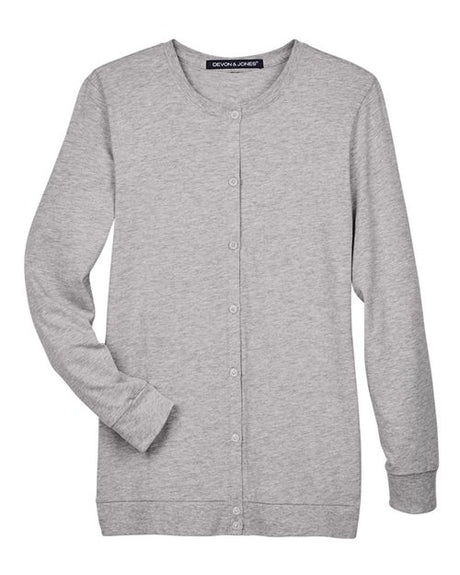Devon & Jones Women's Perfect Fit Ribbon Cardigan