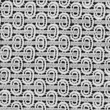 White Geometric Lace Trim - 6.5"