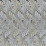 Bright White and Pear Sorbet Venise Lace Trim - 6"