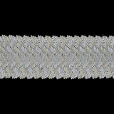 Bright White and Pear Sorbet Venise Lace Trim - 6"