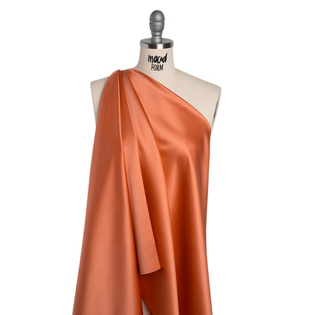 Polyester Satin - Papaya - Reverie Collection