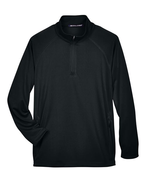 Devon & Jones Men's Stretch Tech-Shell Compass Quarter-Zip Pullover