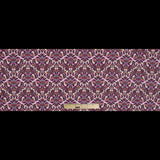 Magenta Haze, Orange and Gray Damask Stretch Cotton Poplin
